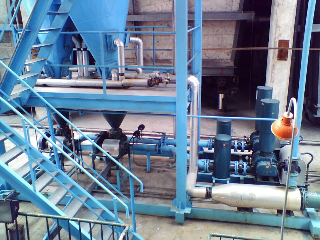 江蘇徐州垞城電廠石灰石正壓稀相氣力輸送裝置1-6號(hào)線